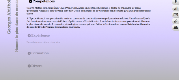 Le CV HTML5 de Georges Abitbol